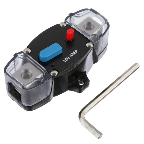 Vista 14 de Interruptor de circuito de recuperación automática de 50A 12-48 voltios CC con botón de reinicio manual para automotriz, RV, marino, barco (50Amp)
