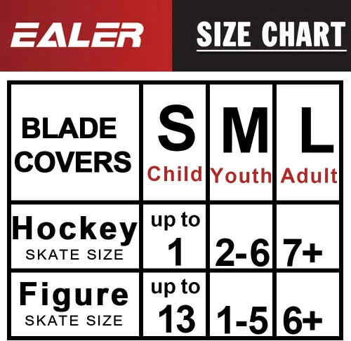 Vista 7 de EALER BDT100 Cubiertas de hoja de patinaje sobre hielo,Guardias para patines de hockey,Patines artísticos y patines de hielo,Patinaje Soakers Cover