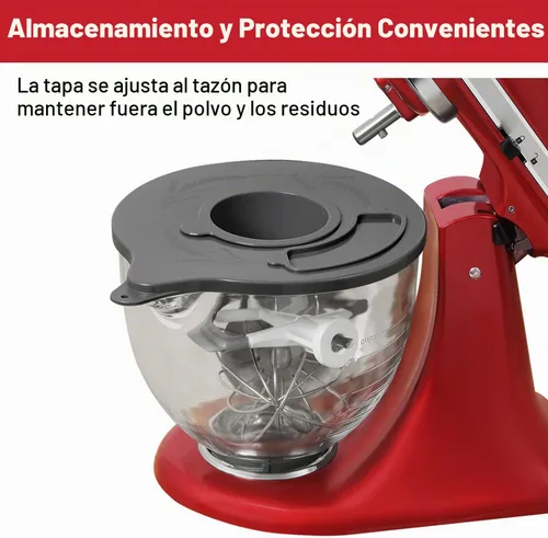 Vista 4 de KitchenAid K5GB - Cubierta de cristal para batidora de cabeza inclinable de 5 cuartos de galón, protector contra salpicaduras