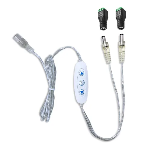 Vista 7 de Interruptor de atenuación sensible de 12 V CC para luz LED, controlador de atenuación LED único hembra macho con 1 adaptador de enchufe