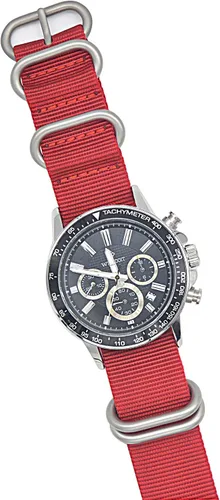 Vista 10 de ArtStyle Correa de reloj con correa de nailon de calidad de 0.069 pulgadas de grosor y hebilla cepillada resistente