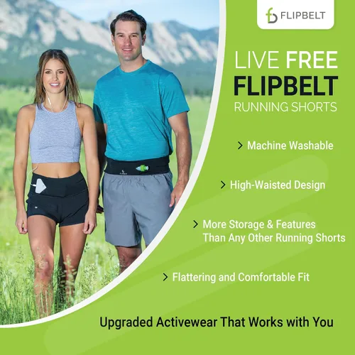 Vista 5 de FlipBelt - Pantalones cortos de running para mujer