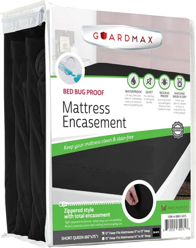 Vista 96 de Protector de colchón Guardmax con cremallera funda contra insectos para cama 100% impermeable suave, hipoalergénico y transpirable