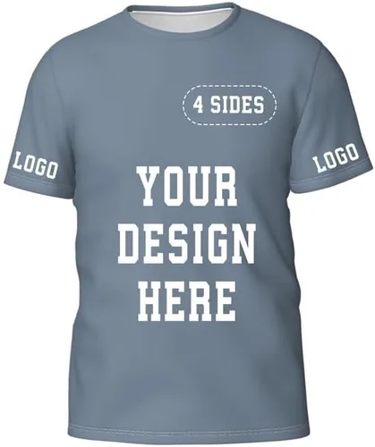Vista 2 de Camisetas personalizadas para hombres, camisas personalizadas, diseña las tuyas