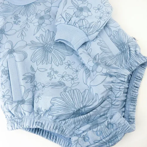 Vista 4 de HonestBaby Multipack Short Romper Sets and Dresses 100% Organic Cotton for Infant Baby and Toddler Boys, Girls, Unisex