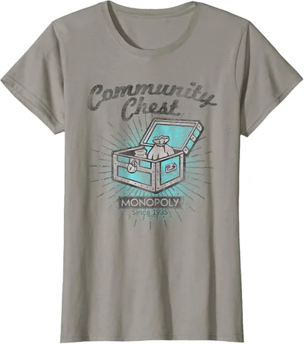 Vista 20 de Monopoly Camiseta Community Chest, gris, S Gris Oscuro