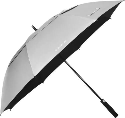 Vista 10 de ZEKAR Sombrilla de golf grande ventilada de 54 pulgadas, 62 y 68 pulgadas, resistente al viento, sombrilla para patio, protección solar y lluvia