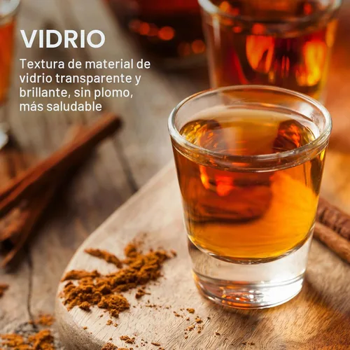 Vista 4 de Geosar - 100 vasos de chupito transparentes de 1.5 onzas, estilo clásico Vasos pequeños de vidrio para fiesta de boda, multiusos para jugo