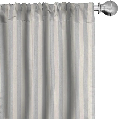 Vista 29 de Lunarable Cortinas para ventana para mascotas, divertidos personajes de gatos, estilo artístico, gatitos juguetones, animales peludos, decoración