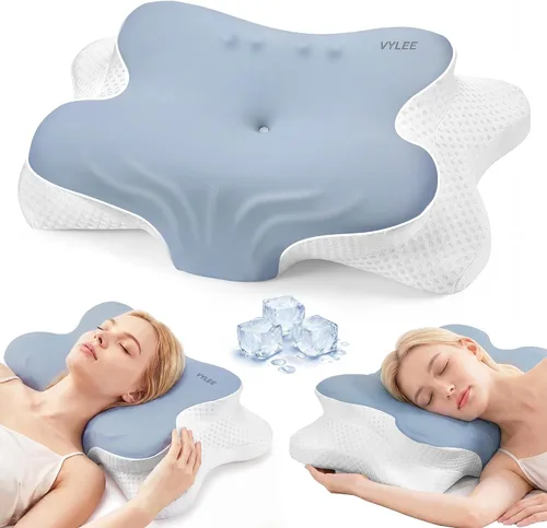 Vista 13 de VYLEE Cervical Neck Pillow, Memory Foam Contour Pillow (Grey)