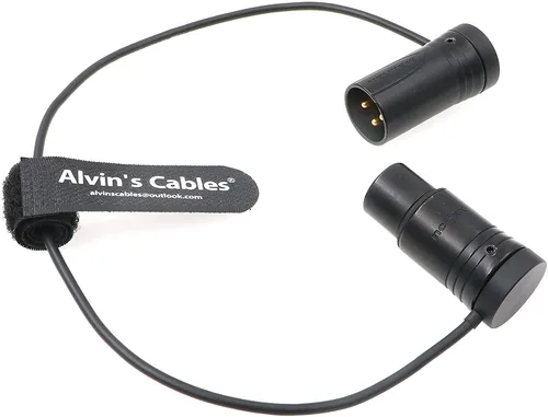 Vista 2 de Alvin's Cables Cable XLR macho a hembra de 3 pines de perfil bajo conector original de micrófono equilibrado cable de audio Sommer SOD-14