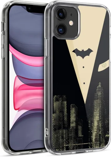 Vista 100 de Head Case Designs Officially Licensed Batman DC Comics Alter Ego Bats Duality Gel Case [Military Grade Protection] Compatible with Apple iPhone 7