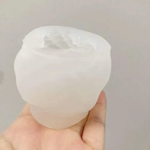 Vista 6 de Molde de silicona para vela en forma de bola de lana TOPYS - Molde 3D de cera de soja para jabón hecho a mano, diseño de bola de hilo, adornos