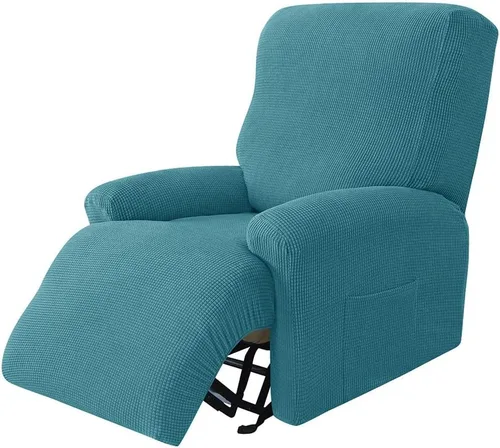 Vista 18 de LazyBoy - Funda de sofá reclinable jacquard, fundas elásticas antideslizantes para sillas reclinables, 4 piezas, protector de muebles para sillón