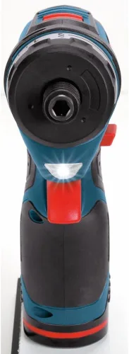 Vista 6 de Kit Bosch PS21 destornillador de bolsillo de 2 velocidades, 2A, 12 volt máx., ión litio con 2 pilas, cargador y estuche