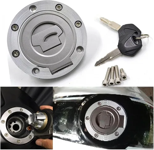 Vista 2 de Motorcycle Gas Caps for Ya&maha YZFR6S FJ09 MT01 MT03 MT07 FZ07 MT09 FZ09 YZFR1 YZFR6 FJR1300 FJ13 Motorcycle Fuel Gas Tank Cap Cover