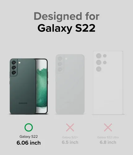 Vista 2 de Ringke Onyx - Funda protectora compatible con Samsung Galaxy S22 5G (2022), diseño impreso, resistente, resistente, duradero, a prueba de golpes