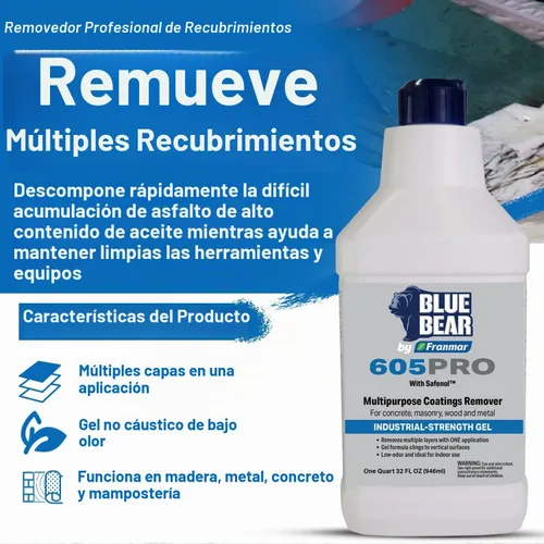 Vista 6 de Blue Bear 605 Pro - Eliminación de recubrimiento, cuarto de galón