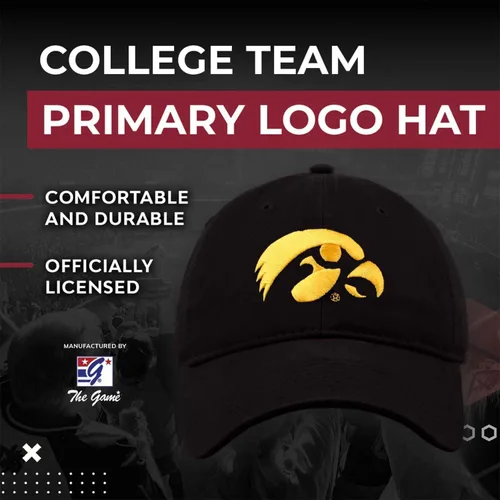 Vista 2 de The Game NCAA - Gorra con logotipo de ajuste relajado para adultos, logotipo bordado, 100% algodón, eleva tu estilo y muestra tu espíritu