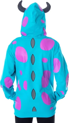 Vista 2 de Disney Monsters Inc. Sulley - Sudadera unisex con capucha y cremallera para adulto