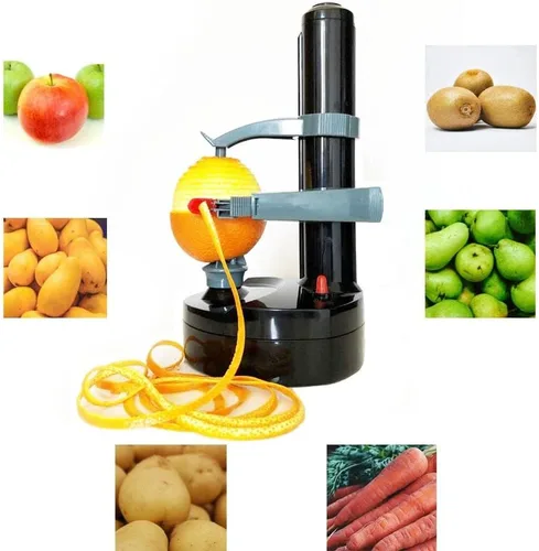 Vista 4 de Pelador Eléctrico de Patatas para Cocina, Peladore de Verduras para Calabacín y Zanahoria, Peladore Automático de Patatas, Peladore Eléctrico