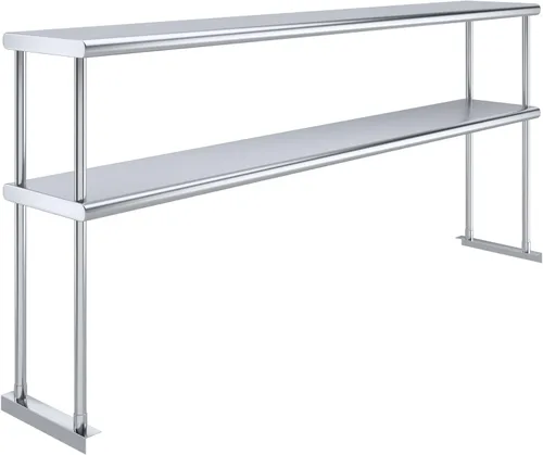 Vista 22 de NSF - Estantería doble de acero inoxidable