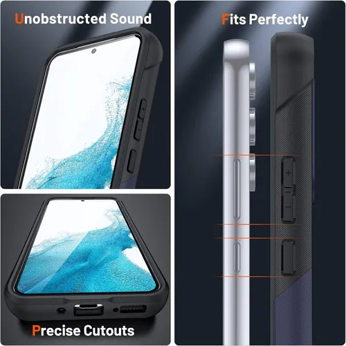Vista 225 de Jeylly Compatible con Samsung Galaxy A22 5G Funda, Funda Samsung A22 5G con 2pcs protectores de pantalla de vidrio templado