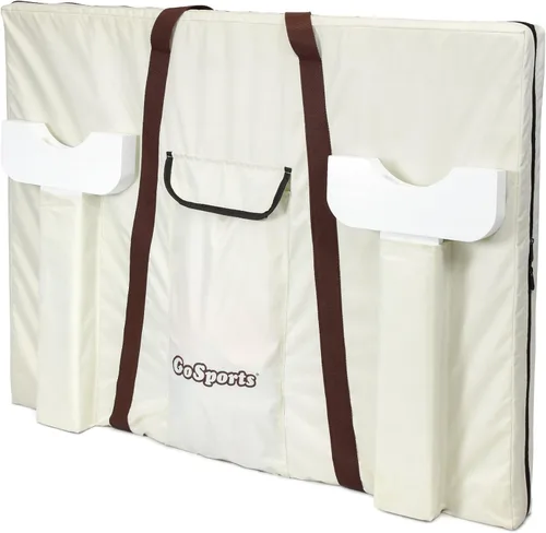 Vista 5 de GoSports Juego Gigante de Madera 4 en Raya de 3 Pies de Ancho - Elige Acabado Blanco u Oscuro - Jumbo 4 en Raya Diversión Familiar con Fichas