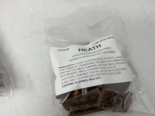 Vista 2 de Heath Barras de caramelo inglés de chocolate con leche a granel de 1 libra (paquete de 3)