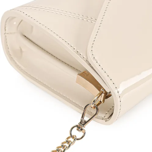 Vista 5 de DEXMAY - Bolso de mano de noche para mujer, de charol sintético, plegable, bolso formal