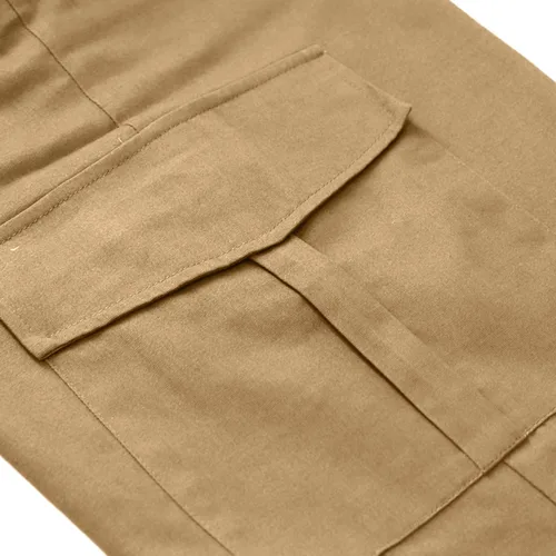 Vista 5 de LVCBL Pantalones cargo para hombre, pantalones cargo de ajuste relajado con cordón para exteriores