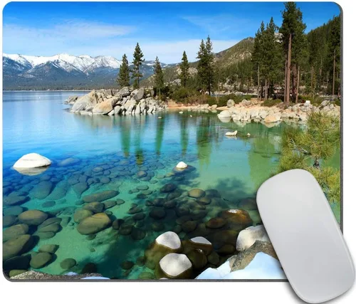 Vista 13 de Alfombrilla de mouse personalizada con caballo con potro, alfombrilla de mouse de goma antideslizante rectangular personalizada para juegos Am03
