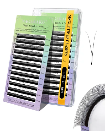 Vista 150 de NAGARAKU YY - Extensiones de pestañas, suministros Y, Lash 4D, Easy Fan, pestañas cruzadas de volumen ruso, pestañas YY, tejidas a mano, malla