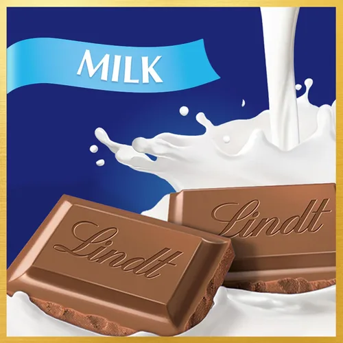 Vista 3 de Lindt CLASSIC RECIPE Barra de chocolate con leche, caramelo de chocolate con leche, 4.4 onzas (paquete de 12)