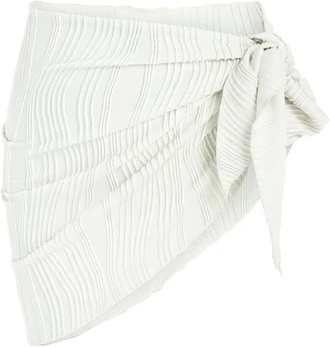 Vista 15 de ZAFUL - Pareo de mujer, pareo de playa, pareo transparente para bikini, pareo de gasa para traje de baño 0- Café