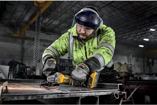 Vista 7 de DEWALT Amoladora angular inalámbrica sin escobillas de 20V MAX XR, 4-1/2 pulg. - 5 in., Velocidad variable, antirrotación, interruptor de paleta