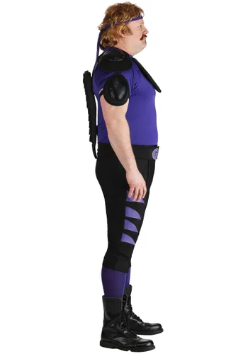 Vista 5 de Disfraz Hombre Cobra Púrpura Talla Plus Size para Dodgeball Multicolor