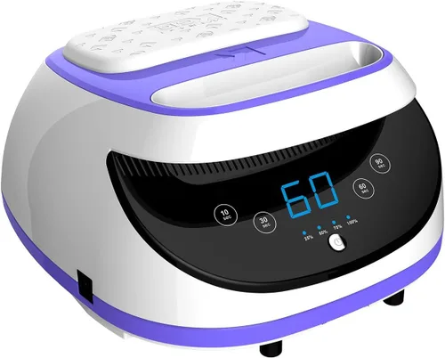 Vista 3 de KUPA Glo - Lámparas de uñas inalámbricas LED/UV, color blanco y morado