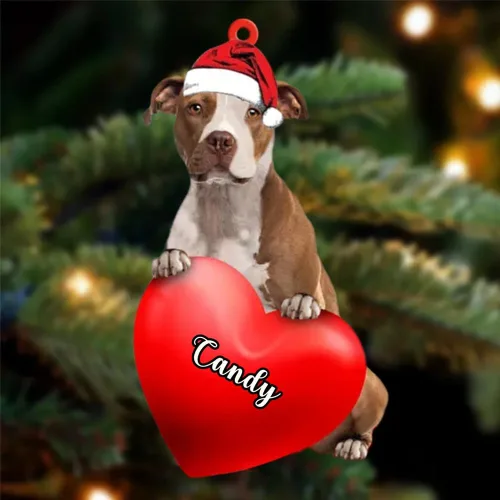 Vista 161 de Adornos de Navidad personalizados para perros, nombre personalizado, adorno de Malamute de Alaska, adornos acrílicos, regalos de Navidad, amantes
