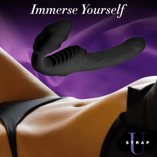 Vista 3 de Pro Rider 9X Correa de silicona vibratoria sin tirantes con control remoto