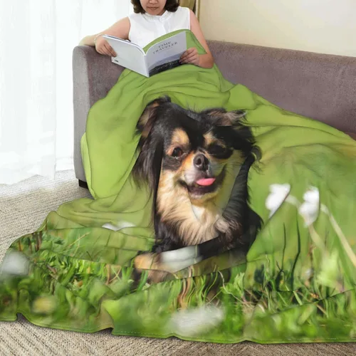 Vista 2 de Manta personalizada con fotos, regalos personalizados para hombres y mujeres, manta con foto personalizada con texto en inglés "I Love You", regalo