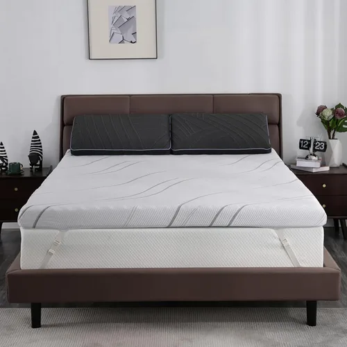 Vista 13 de WEUP Extra Firm Twin Mattress Topper, Bamboo Charcoal Infusion, Skin-Friendly, CertiPUR-US Certified - 2-Layer Support Topper (3-4" Thick)