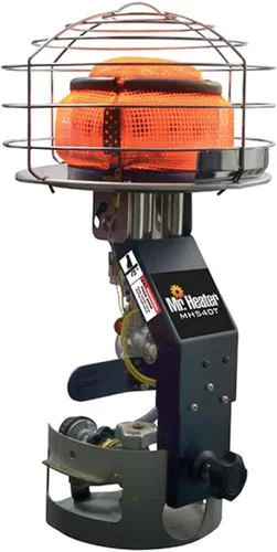 Vista 9 de Mr. Heater Paquete de Calentador de Propano Tank Top de 45,000 BTU 540° con Calentador de Propano Little Buddy de 3,800 BTU Seguro para Interiores