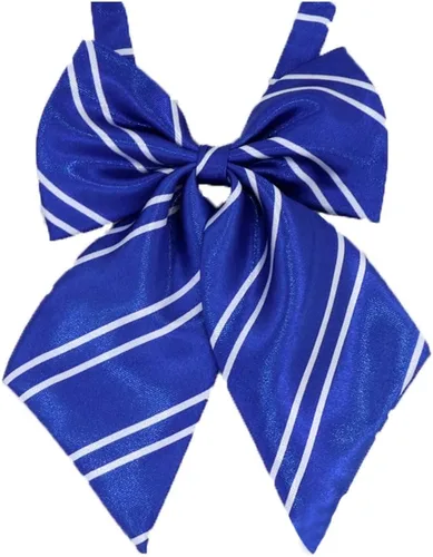 Vista 31 de Flairs New York Pajarita con lazo preatada hecha a mano para mujer Azul bebé/azul marino [cuadros]