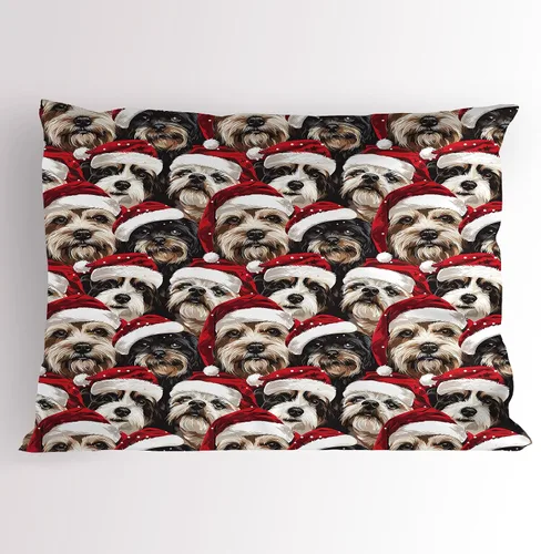 Vista 7 de Lunarable Juego de 2 fundas para almohada de otoño, tema vintage otoñal con estilo granja, ilustración de flores silvestres, artículo de cama