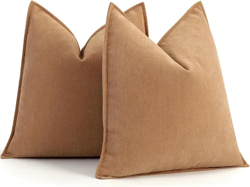 Vista 9 de ZWJD - Juego de 2 fundas de cojín decorativo de 16 x 16 pulgadas, de felpilla, con diseño elegante, suaves, para sofá, cama y decoración del hogar