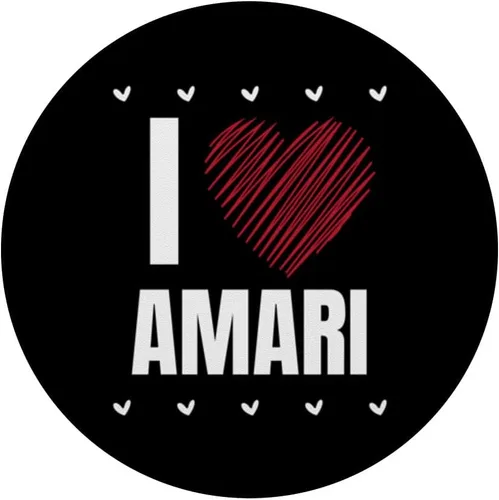 Vista 3 de I Love AMARI First Name Cool Heart Funny Personalized Name PopSockets Swappable PopGrip