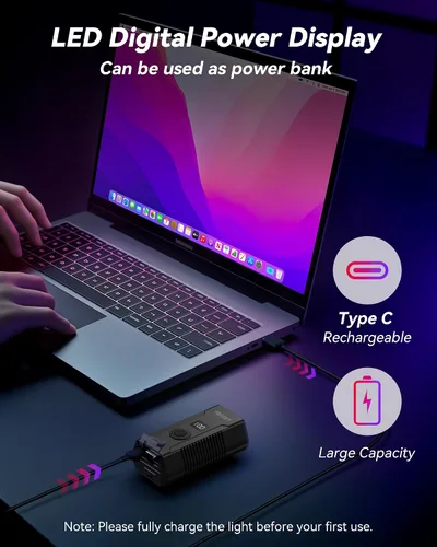 Vista 4 de Luces LED para bicicleta, 2025, nuevo faro de bicicleta, luz de bicicleta recargable USB-C, luces de bicicleta impermeables de aleación de aluminio