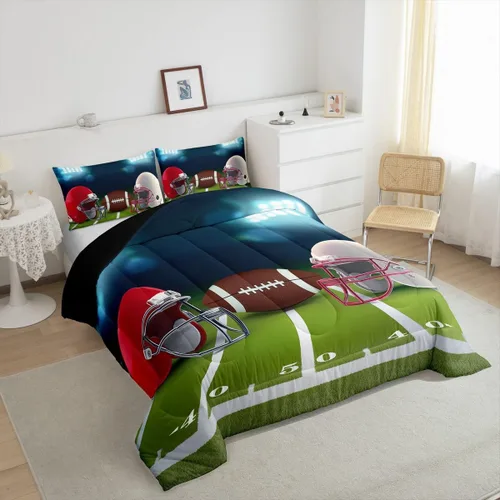 Vista 51 de Juego de ropa de cama de baloncesto para niños y adolescentes, juego de edredón deportivo para niños, tamaño matrimonial, suave, ligero, decoración