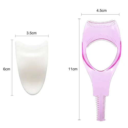 Vista 5 de Lashes Buddy - Herramienta de cepillo aplicador de pestañas postizas para usar pestañas, herramienta de maquillaje 3 en 1, aplicador de protección
